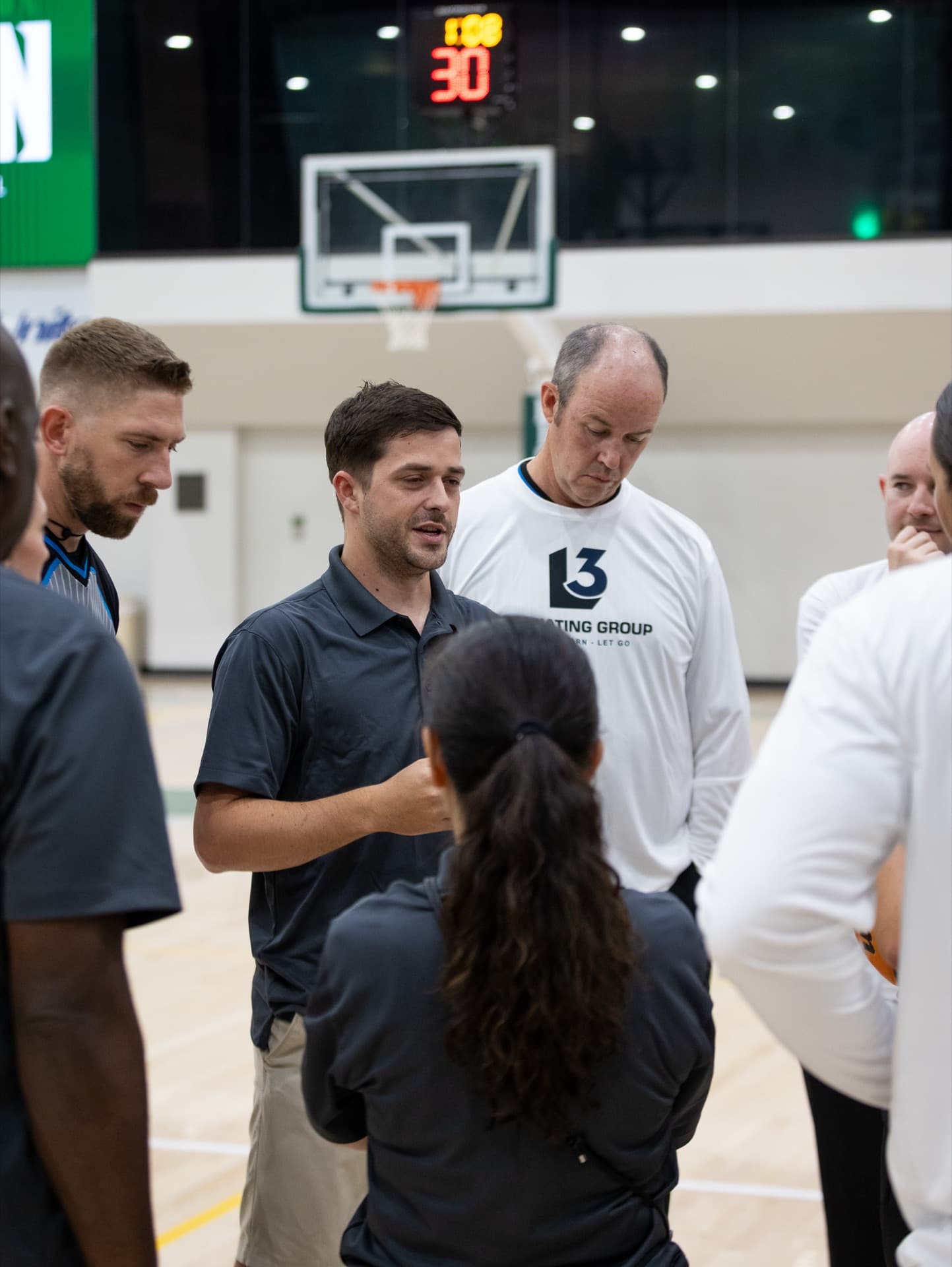 Officials working a live game